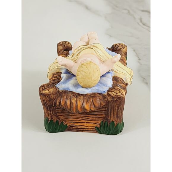 Kinkade Christ Child Baby Jesus 2 1/4" Hawthorne Village 2001 Holy Family Vtg - Picture 6 of 13